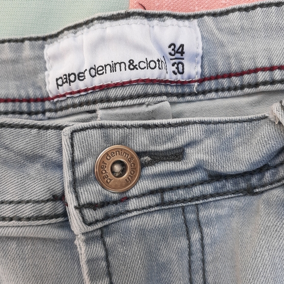 Paper Denim & Cloth Grey Blue women's 34 Vintage - Picture 2 of 16
